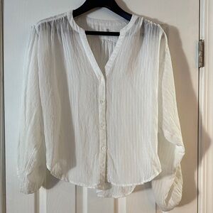 Elegant White Women's Blouse